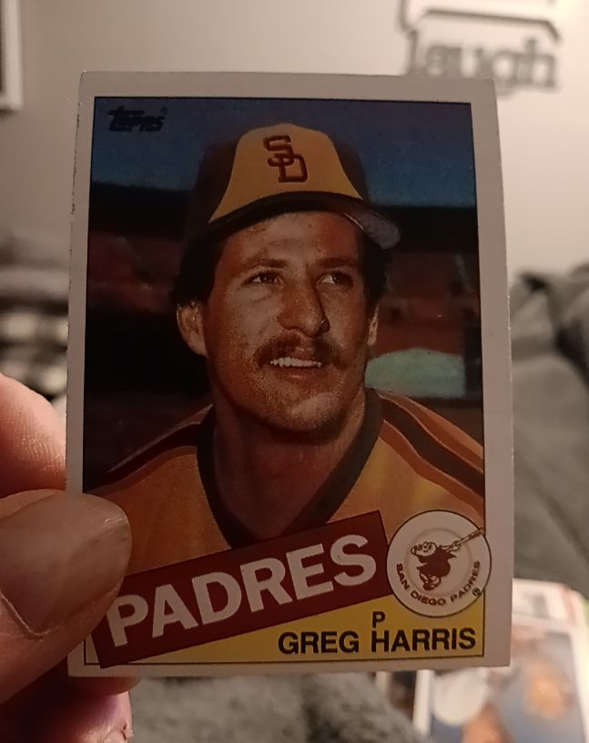 1985 Topps #242 Greg Harris — front