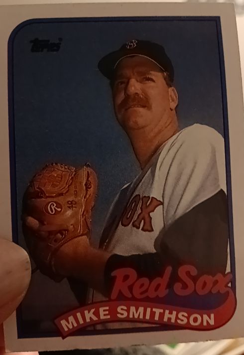 1989 Topps #377 Mike Smithson Boston Red Sox — front