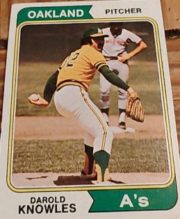 1974 Topps #57 Darold Knowles — front