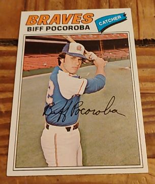 1977 Topps #594 Biff Pocoroba Atlanta Braves — front