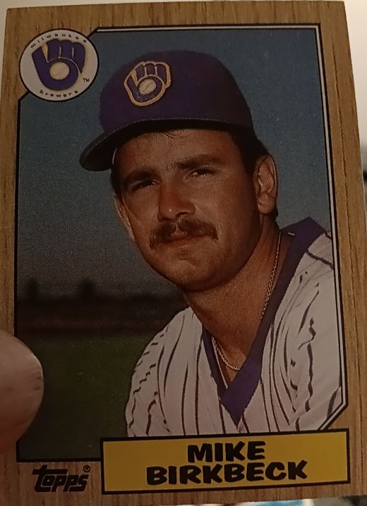 1987 Topps #229 Mike Birkbeck — front