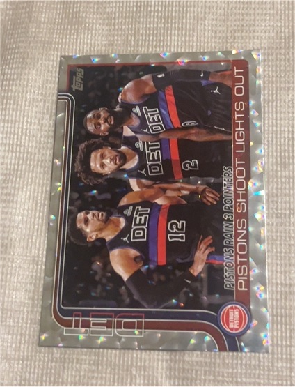 2025-26 Topps Basketball #279 Pistons Shoot Lights Out — front