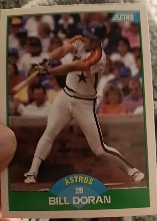 1989 Score #21 Bill Doran — front