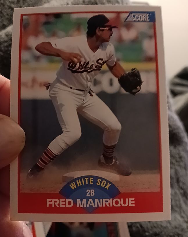 1989 Score #457 Fred Manrique Chicago White Sox — front