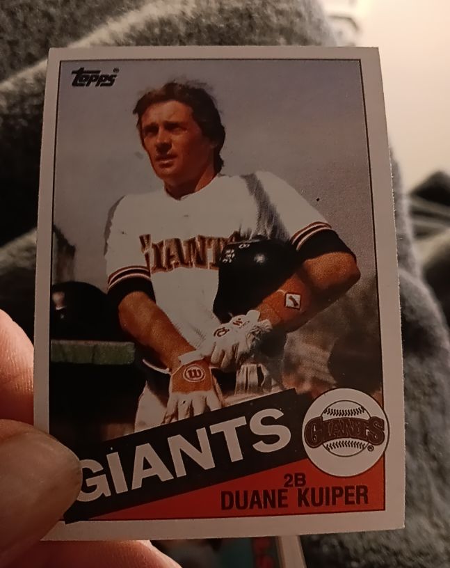 1985 Topps #22 Duane Kuiper — front