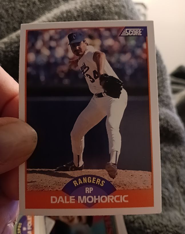 1989 Score #420 Dale Mohorcic — front