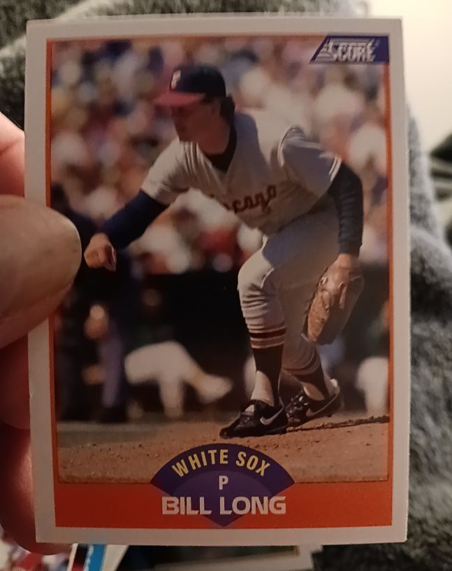 1989 Score #351 Bill Long Chicago White Sox — front