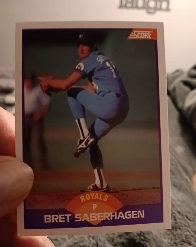 1989 Score #251 Bret Saberhagen Kansas City Royals — front