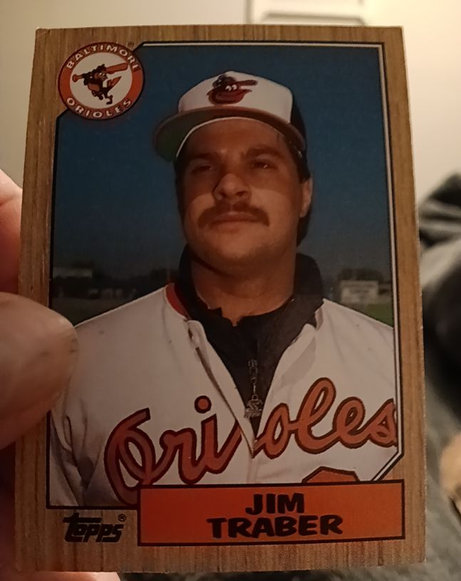 1987 Topps Baseball #484 Jim Traber — front
