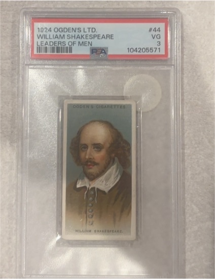 1924 Ogden's Ltd. #44 William Shakespeare Leaders of Men — front