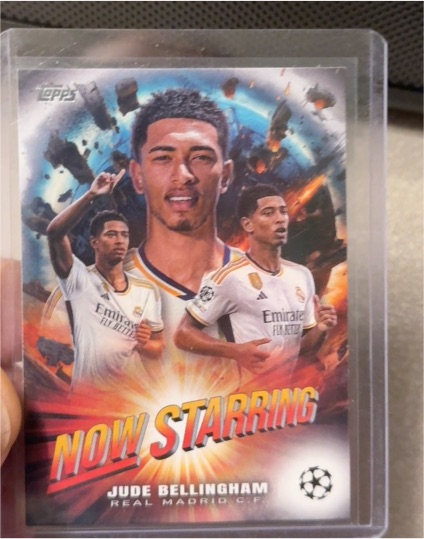 2023-24 Topps UEFA Club Competitions #NS-5 Jude Bellingham Now Starring — front