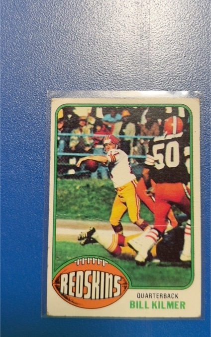 1976 Topps #55 Bill Kilmer Washington Redskins — front