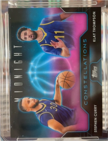 2023-24 Topps Midnight #C-20 Stephen Curry Klay Thompson — front