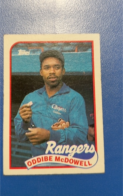 1989 Topps #183 Oddibe McDowell — front
