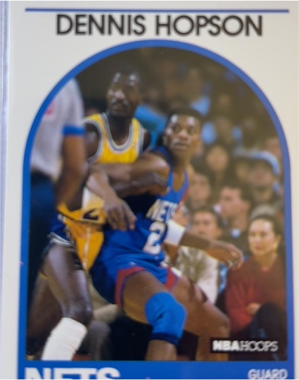 1989-90 Hoops #199 Dennis Hopson — front