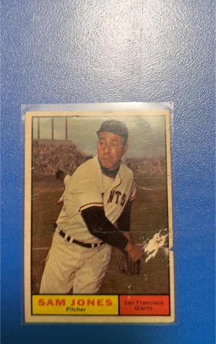 1961 Topps #555 Sam Jones — front