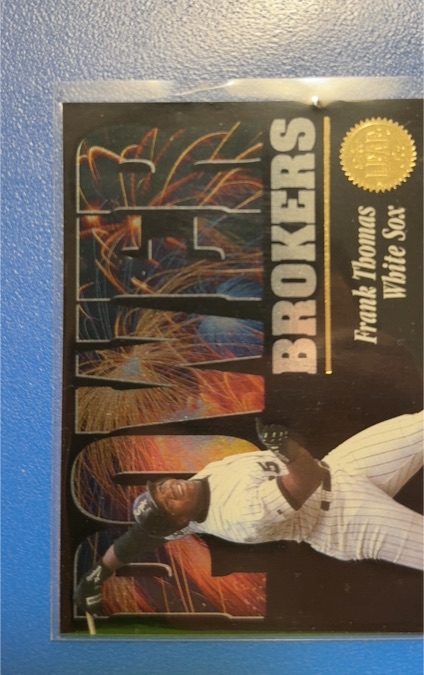1994 Leaf Power Brokers #1 Frank Thomas — front