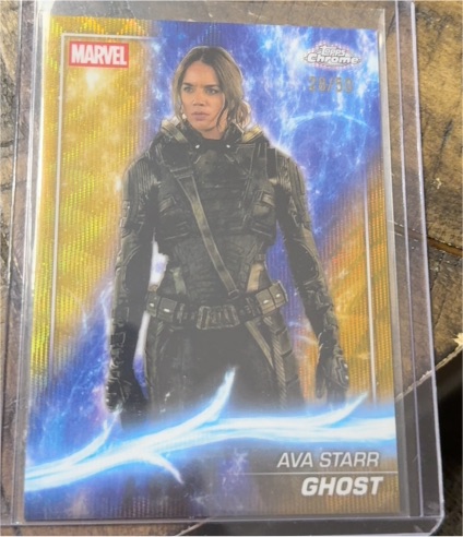 2025 Topps Chrome Marvel Studios #186 Ava Starr Ghost — front