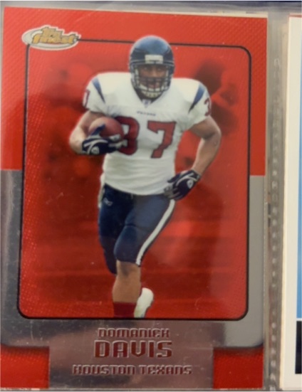 2006 Topps Finest #39 Domanick Davis Houston Texans — front