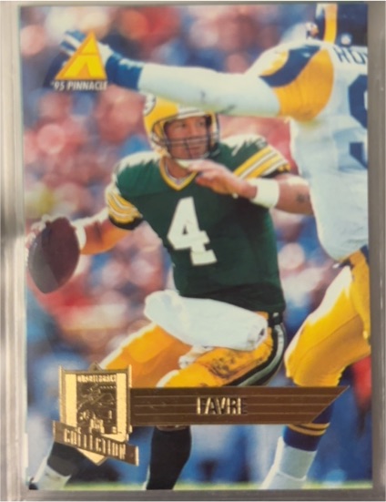 1995 Pinnacle Club Collection #95 Brett Favre — front