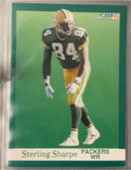 1991 Fleer #261 Sterling Sharpe — front