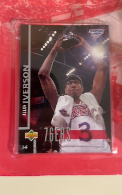 1997 Kenner Starting Lineup #3-6 Allen Iverson — front
