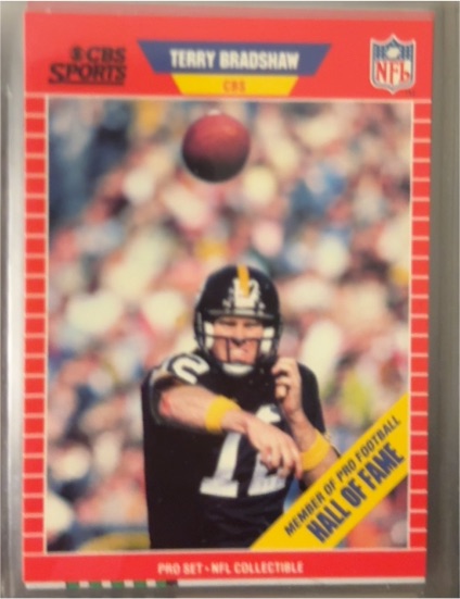 1989 Pro Set Announcers #12 Terry Bradshaw — front
