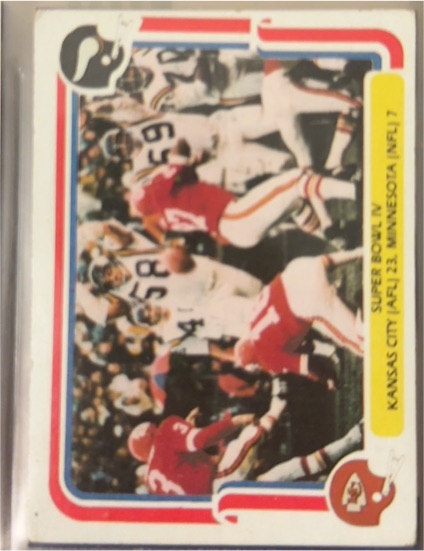 1980 Fleer Team Action #60 Super Bowl IV — front