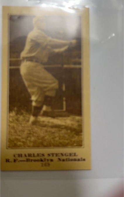 1916 M101-4 #163 Charles Stengel — front