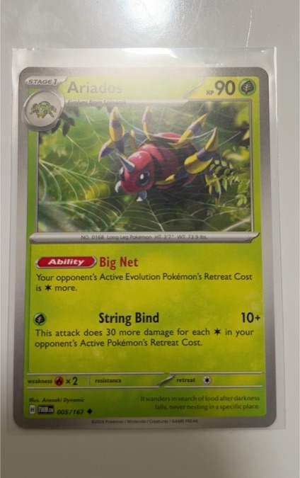 2024 Pokémon SV06: Twilight Masquerade #005 Ariados — front