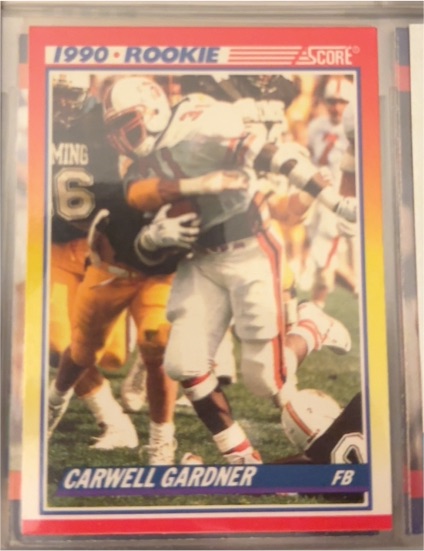 1990 Score #635 Carwell Gardner — front