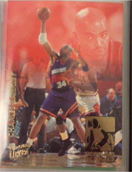 1993-94 Fleer Ultra #1 Charles Barkley Rebound King — front