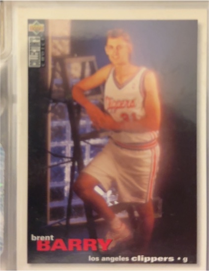 1995-96 Upper Deck Collector's Choice #299 Brent Barry — front
