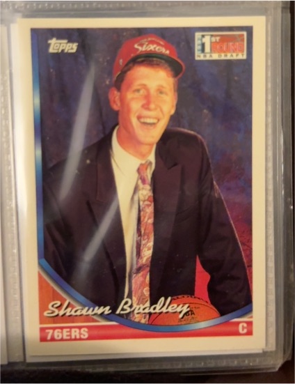 1993-94 Topps #41 Shawn Bradley — front