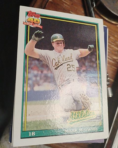 1991 Topps #270 Mark McGwire — front