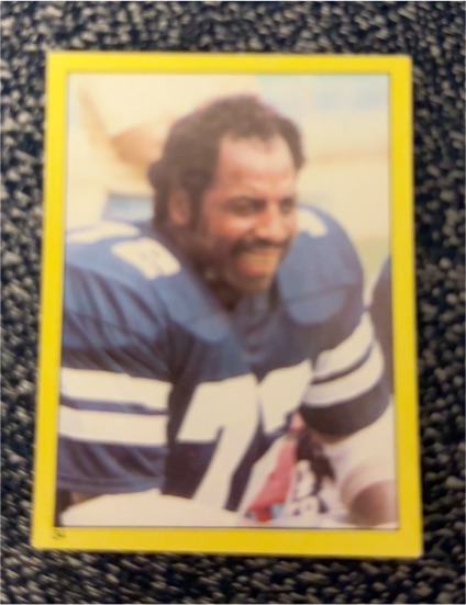 1982 Topps Sticker #34 Ed 'Too Tall' Jones — front