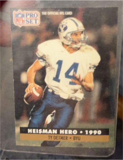 1991 Pro Set #37 Ty Detmer — front