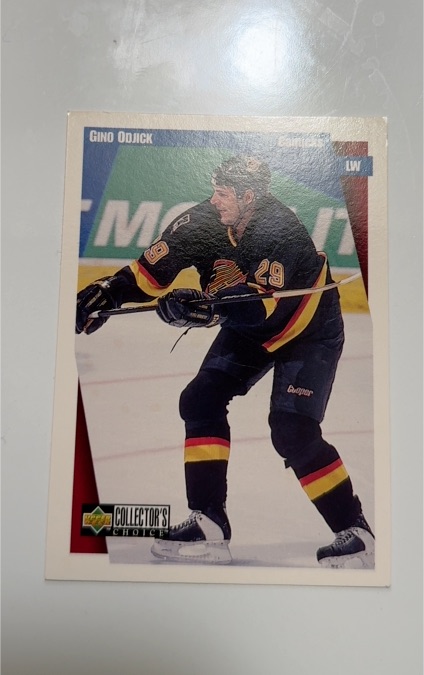 1997-98 Upper Deck Collector's Choice #? Gino Odjick — front