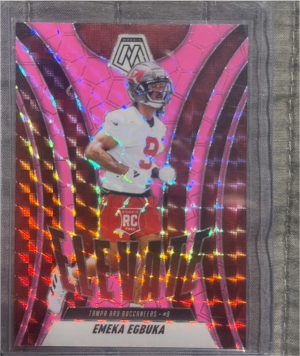 2025 Panini Mosaic Elevate #2 Emeka Egbuka Rookie Card — front