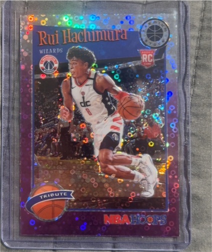 2019-20 Panini NBA Hoops Premium Stock #300 Rui Hachimura Tribute — front