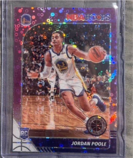 2019-20 Panini NBA Hoops Premium Stock #223 Jordan Poole — front