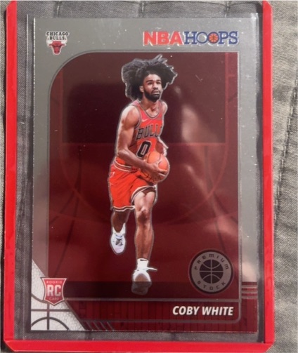 2019-20 Panini NBA Hoops Premium Stock #204 Coby White Rookie — front