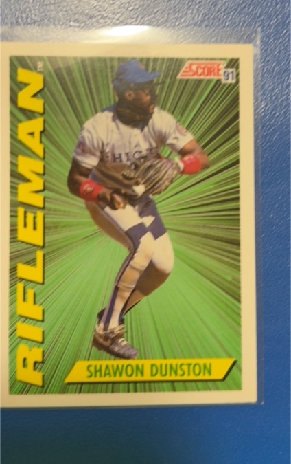 1991 Score #413 Shawon Dunston Rifleman — front