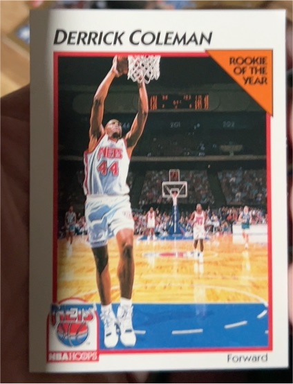 1991-92 Hoops McDonald's #25 Derrick Coleman New Jersey Nets — front