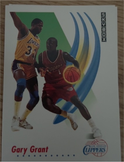 1991-92 SkyBox #124 Gary Grant — front