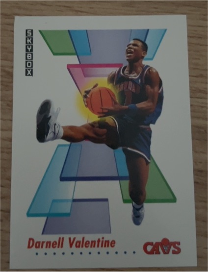 1991-92 SkyBox #54 Darnell Valentine — front