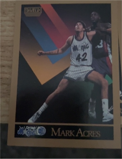 1990-91 SkyBox #198 Mark Acres — front