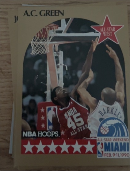 1990-91 Hoops #17 A.C. Green — front