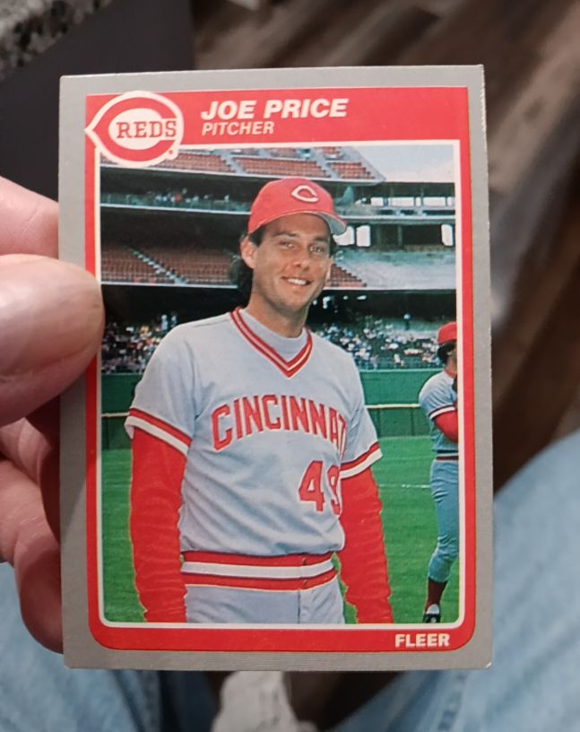 1985 Fleer #548 Joe Price — front