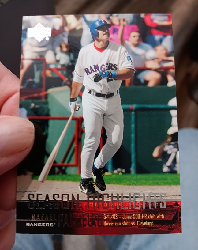 2004 Upper Deck #268 Rafael Palmeiro Texas Rangers — front